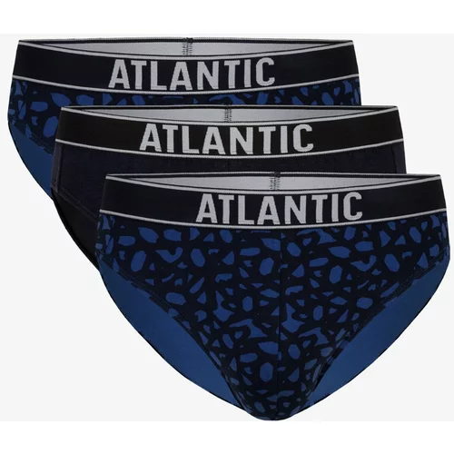 Atlantic Classic men's briefs 3Pack - black/navy blue