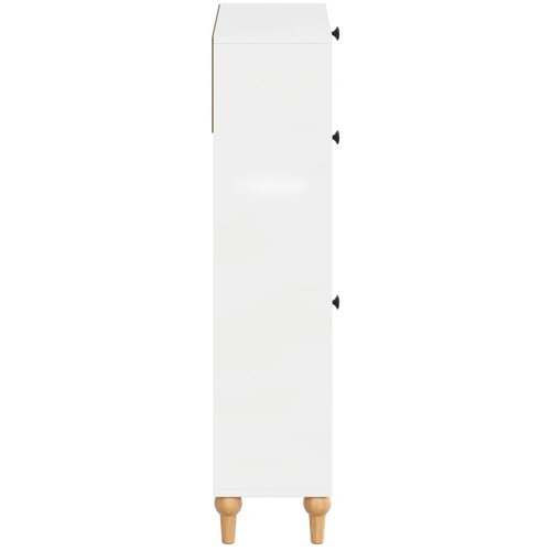  Ormar za cipele ALKMAAR 78 x 24 x 103 cm Konstruirano drvo - Bijela visokog sjaja Slike