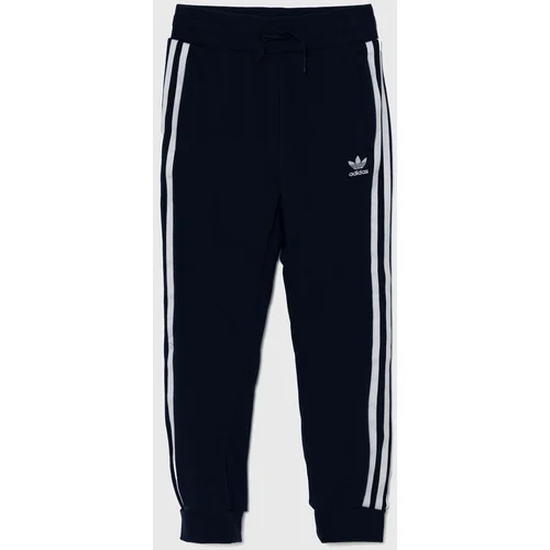 Adidas Otroški spodnji del trenirke TREFOIL PANTS mornarsko modra barva, IY7486