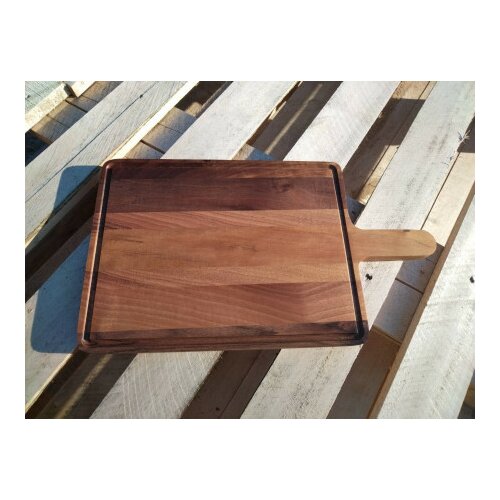Wood Holz daska sa ručkom kanal 400x230x18 mm ( 6062 ) orah Cene