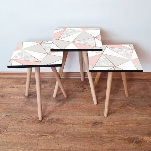 Hanah home Set 3 stočića 3Shp318 Pink Cene