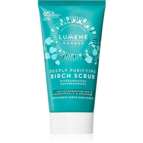 Lumene PUHDAS Deeply Purifying čistilni piling za obraz za mastno in mešano kožo 75 ml Cene