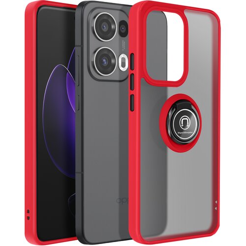 AVIZAR Ohišje za Oppo Reno 13 Pro Magnetic Ring Translucent Back, Rdeča, (5000012328) Cene