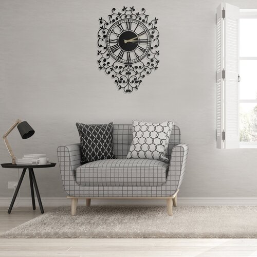 Atelier Del Sofa zidni sat 50x70cm Crni Slike