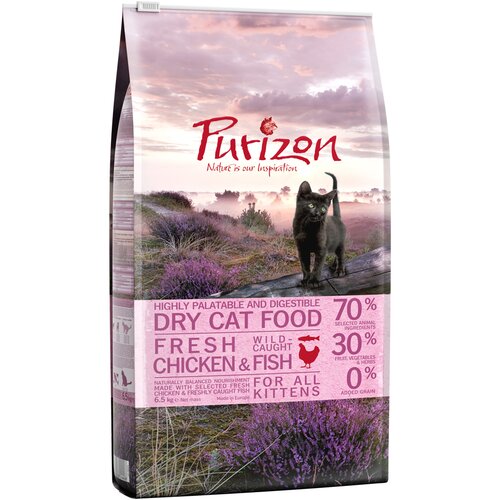 Purizon Kitten piščanec & riba - brez žit - 6,5 kg Cene