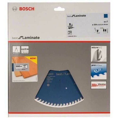 Bosch list kružne testere best for laminate 254 x 30 x 2/5 mm/ 84 2608642135/ 254 x 30 x 2/5 mm/ 84 Slike
