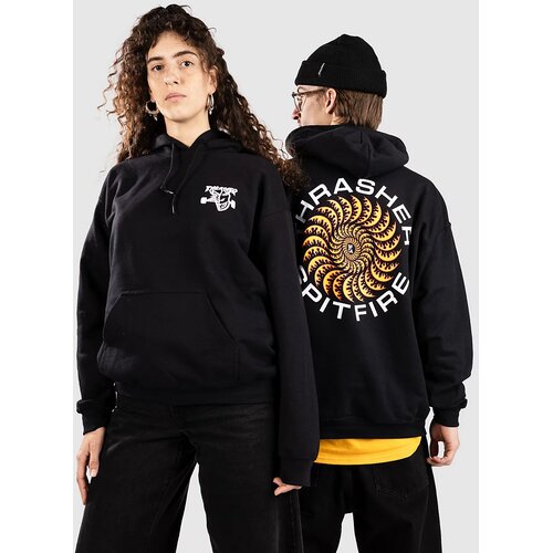 Thrasher Mikina x Spitfire Classic Swirl Hoodie Black L Cene