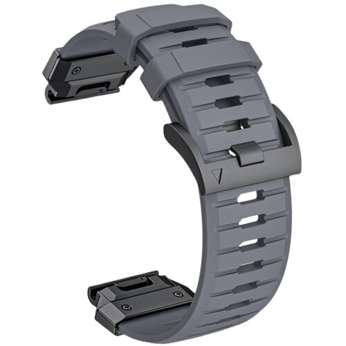 INF Premium pašček za Garmin Fenix 8: Fluororubber pašček za uro Grey 22 mm, (22102887) Cene