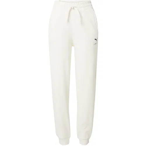 Puma Sportske hlače svijetlosmeđa / crna / bijela