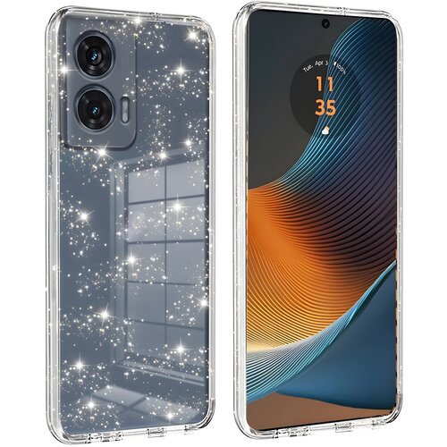 Techsuit Prozoren ovitek z ble&scaron;čicami za Motorola Edge 50 Fusion - Prozorna Cene