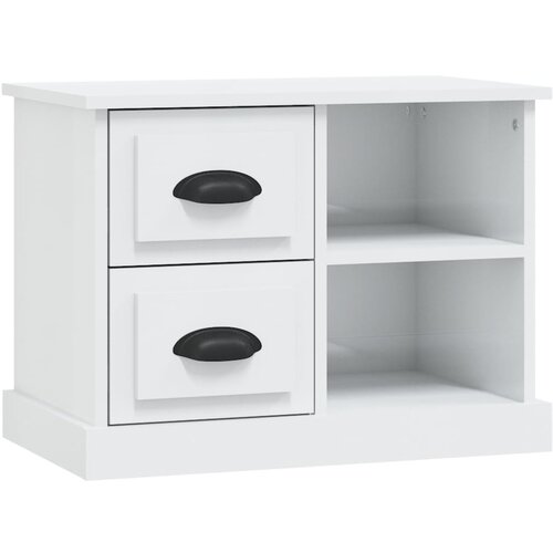 Maison Chic Nočna omarica - Nočna miza visok sijaj bela 60x35,5x45 cm, (21688990) Slike