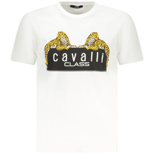 Cavalli Class Mu&scaron;ka Majica Kratkih Rukava Bijela Cijene