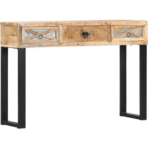 VidaXL Konzolna mizica 110x30x76 cm trden mangov les Slike