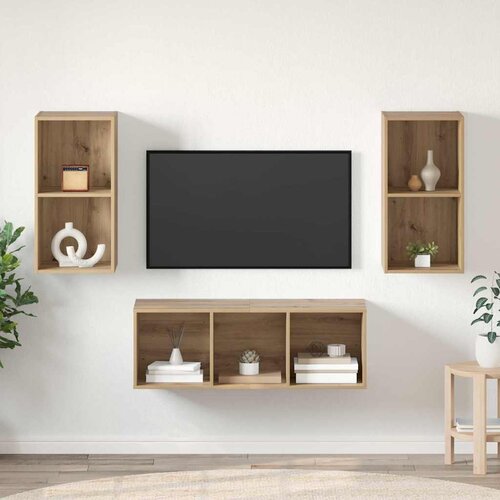  Set TV komoda Zidne Umjetnički hrast 37 x 37 x 107 cm Cijene