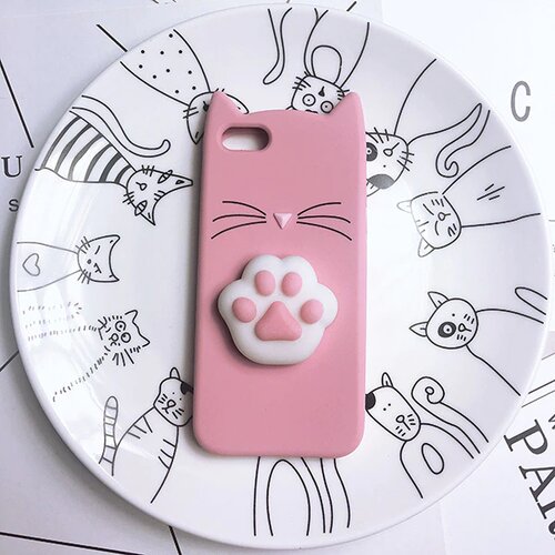  etui 3D Cat za Apple iPhone 7 Plus / iPhone 8 Plus (5.5") - črni Cene