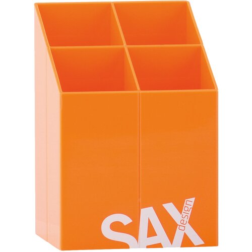 Čaša za olovke Sax design kocka narančasta Cijene