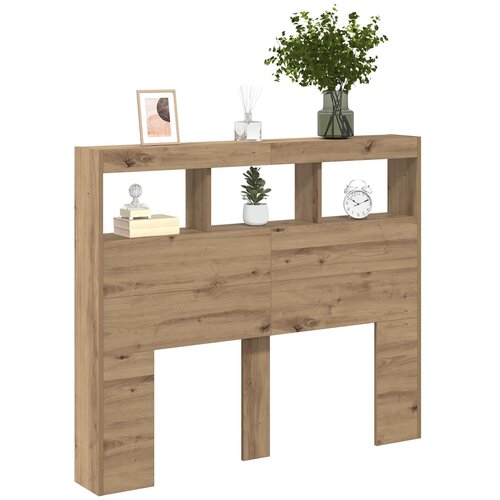 VidaXL Artisan hrastova oprema za posteljo Artisan hrast Inženirski les Slike