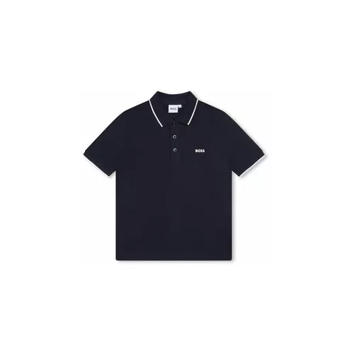 Boss Polo majica J25P26 D Mornarsko modra Regular Fit