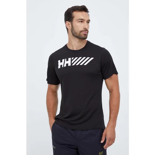 Helly Hansen Sportska majica kratkih rukava Lifa Tech boja: crna, s tiskom