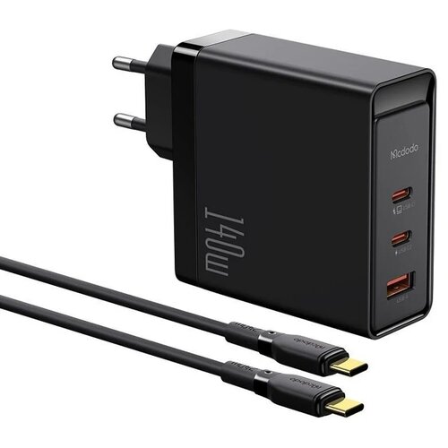 McDodo CH-2913 SET ZIDNI Punjač 140W PRO, DUAL TIP-C+USB-A + KABL 240W TIP-C NA C, 2m Slike