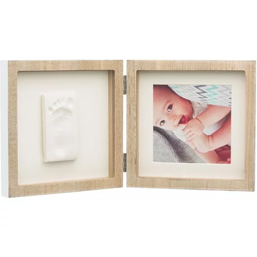 BABY ART Square Frame set za odtis dojenčkovih dlani in stopal Wooden 1 kos