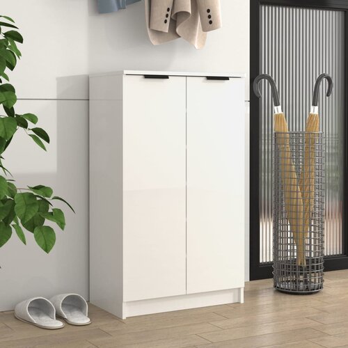 vidaXL Ormarić za cipele sjajni bijeli 59x35x100 cm konstruirano drvo Cijene