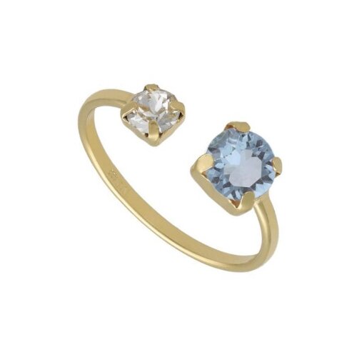 Victoria Cruz jasmine aquamarine gold prsten sa swarovski kristalima ( a3753-10da ) Cene