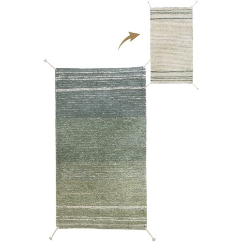 Lorena Canals Zelena/modra bombažna preproga 80x140 cm Twin Vintage – Cene