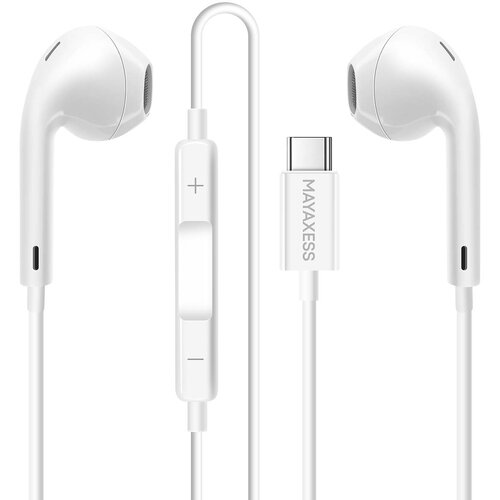 Oem Mayaxess, Žične USB-C slu&scaron;alke za Google Pixel 10 Pro z vgrajenim mikrofonom, Bela, (5000231589) Cene