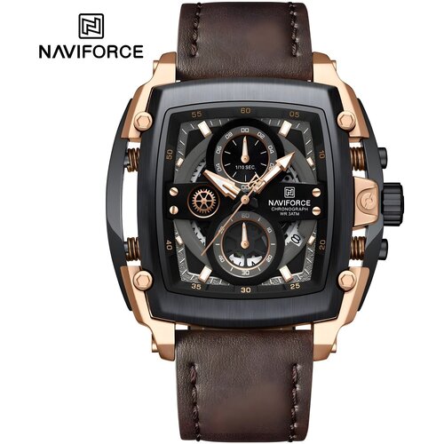 Sat NAVIFORCE TU-38601 - Smeđa / Crna KP38601 Cene