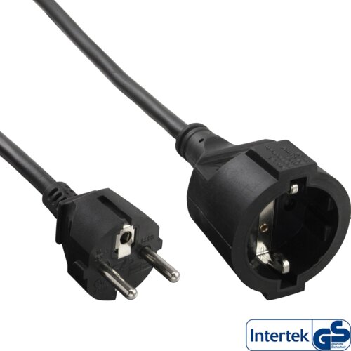  InLine 16400 električni kabel Črna 1 m CEE7/7 Slike