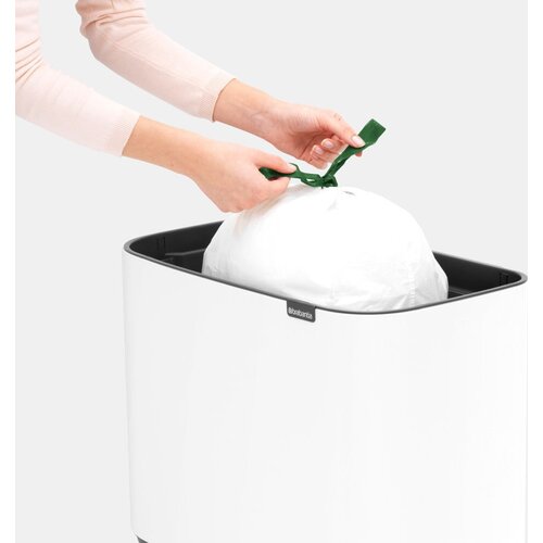Brabantia Bo Touch Bin 36 L z vložkom iz umetne mase - Bela Slike