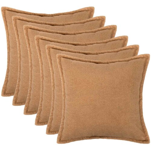  Presvlaka za jastuk 6 pcs HOUTEN Bež 30 x 30 cm Bouclé Cene