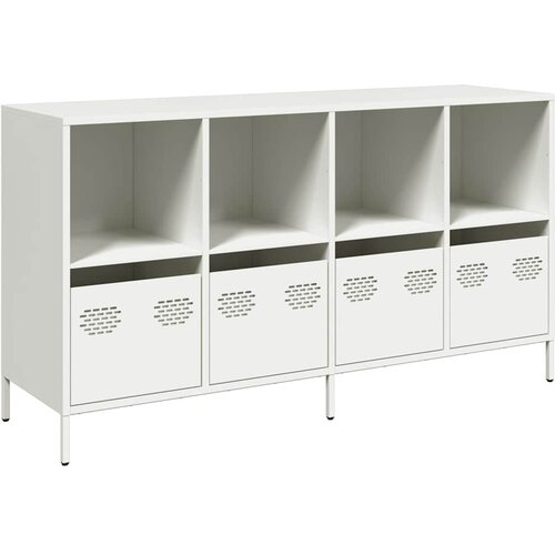 Maison Chic Komoda - Predalnik bela 135x39x73,5 cm hladno valjano jeklo, (21721068) Cene