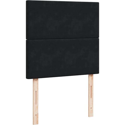 VidaXL otomanski okvir kreveta s madracima crni 100x200cm bar&amp;scaron;unasti Slike