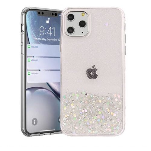 Nillkin silikonski ovitek z ble&amp;scaron;čicami sparkle za iphone 7 in 8 in se (2020) - prozorno roza Slike