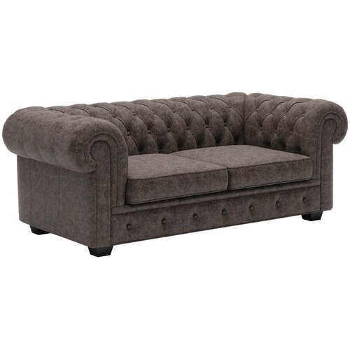 Welnova CHESTERFIELD ZOFA, temno rjava usnje Slike