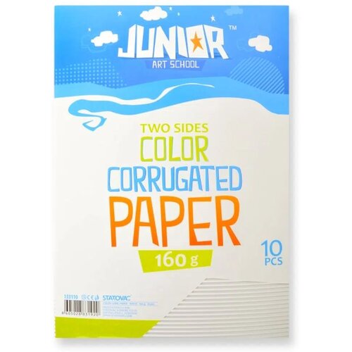 Junior jolly Waves, karton rebrasti, A4, 10K, odaberite nijansu Bela Slike