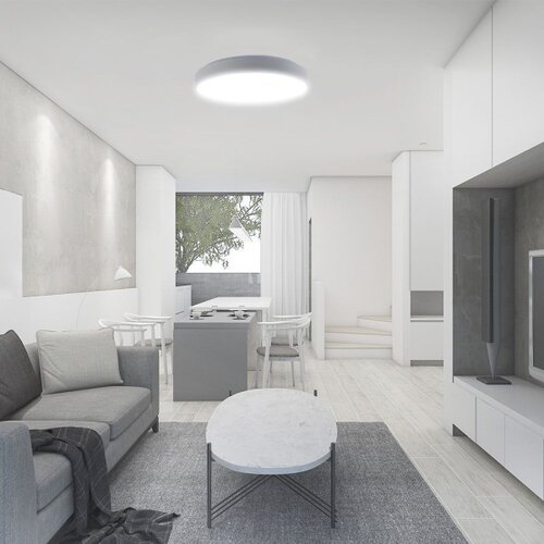  LED prigu&amp;scaron;iva plafonsko svetlo LED/60W/230V 3000-6500K 49,5 cm bela + daljinski upravljač Slike