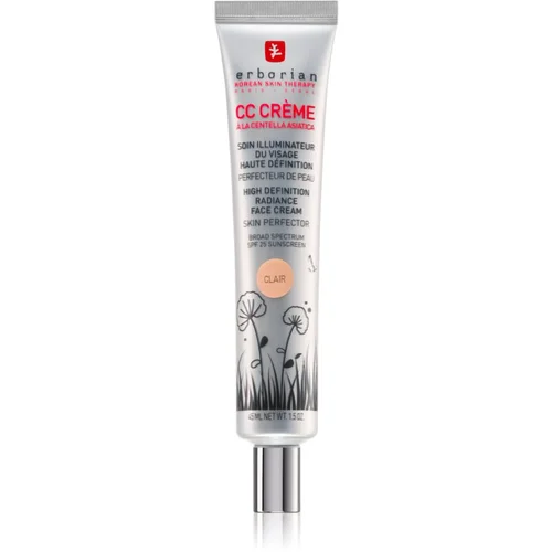 Erborian CC Crème Centella Asiatica posvetlitvena krema za enoten ten kože SPF 25 veliko pakiranje odtenek Clair 45 ml