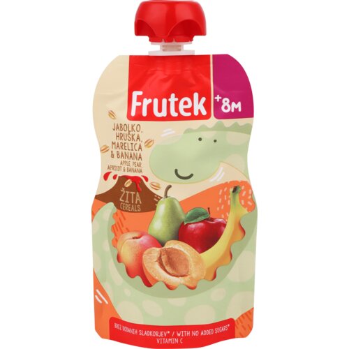 Frutek pouch marelica, 3 žita 100g 8M+ Cene