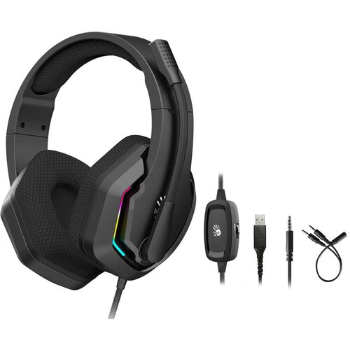 A4Tech G260P bloody neon gaming 3.5mm &amp;amp; usb crne slu&amp;scaron;alice Slike
