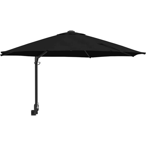  Vrtni suncobran Crna 248 x 248 x 148 cm Poliester i čelik Slike