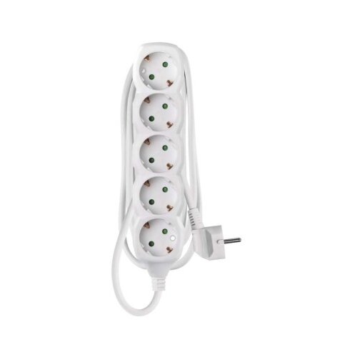  Podaljšek 2 m  /  5 vtičnic  /  beli  /  PVC  /  1 mm2 Cene