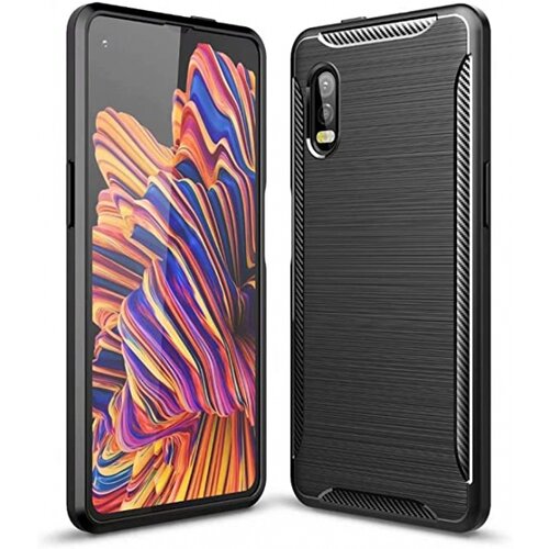  Silikonski ovitek za samsung galaxy xcover pro G715 - mat carbon črn Cene