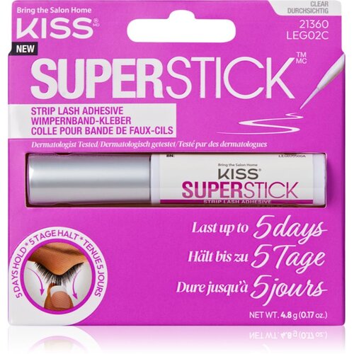 Kiss Superstick Extended Wear ljepilo za umjetne trepavice Clear 4.8 g Slike