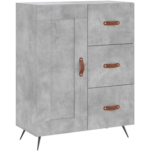  Visoka komoda siva betona 69,5x34x180 cm od konstruiranog drva Slike