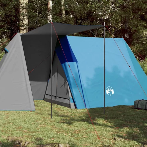 Šator za kampiranje za 3 osobe plavi 465x220x170 cm taft 185T