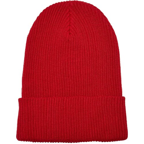 Flexfit Ribbed knit cap made of recycled yarn red Slike