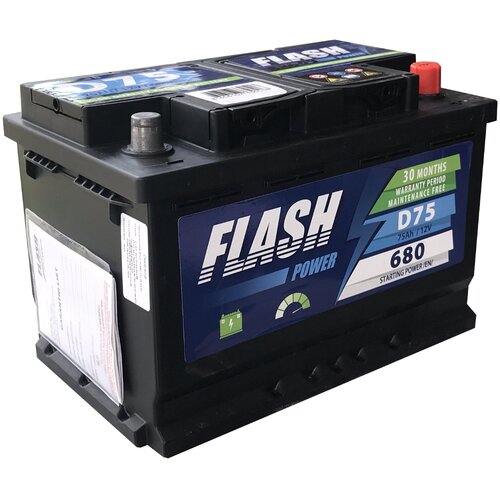FLASH POWER akumulator 12V 75Ah 680A desno+ Slike